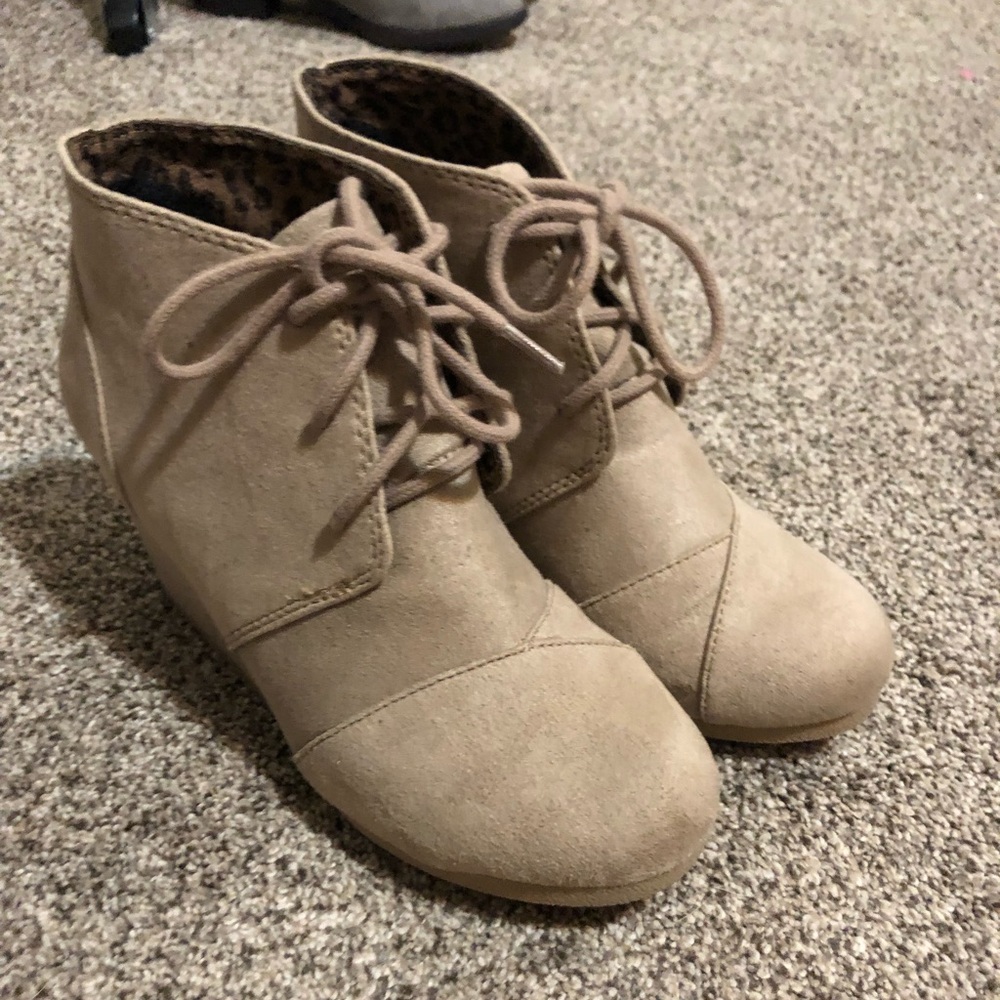 Forever young wedge booties